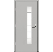 Haustür mit Glaseinsatz und Türgriff
