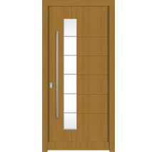 Haustür DW02a Kiefer/Eiche S22-Safran 1000x2100 mm DIN Links (nach innen öffnend)