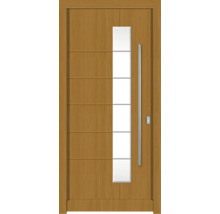 Haustür DW02a Kiefer/Eiche S22-Safran 1100x2100 mm DIN Rechts (nach innen öffnend)