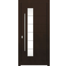 Haustür DW02a Kiefer/Eiche Nussbaum 1100x2100 mm DIN Links (nach innen öffnend)