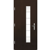 Haustür DW02a Kiefer/Eiche Nussbaum 1100x2100 mm DIN Links (nach innen öffnend)