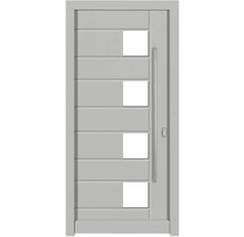 Haustür DW04 Kiefer RAL 9016 verkehrsweiß 1100x2100 mm DIN Rechts (nach innen öffnend)