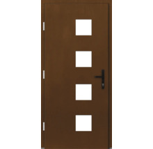 Haustür DW04 Kiefer/Eiche Aformosia 1000x2100 mm DIN Rechts (nach innen öffnend)