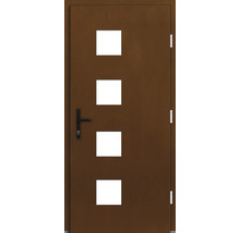 Haustür DW04 Kiefer/Eiche Aformosia 1100x2100 mm DIN Rechts (nach innen öffnend)