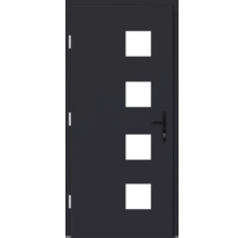 Haustür DW04 Kiefer RAL 7016 anthrazitgrau 1000x2100 mm DIN Rechts (nach innen öffnend)
