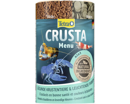 Tetra Crusta Menu 4 in 1 Krustentierfutter mit natürlichen Inhaltsstoffen