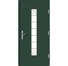 Haustür DW12 Kiefer RAL 6005 moosgrün 1100x2100 mm DIN Rechts (nach innen öffnend)