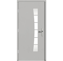 Haustür DW13 Kiefer RAL 9016 verkehrsweiß 1000x2100 mm DIN Links (nach innen öffnend)