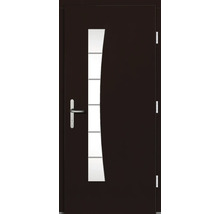 Haustür mit Glaseinsatz und Griff