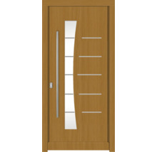 Haustür DW13 Kiefer/Eiche S22-Safran 1100x2100 mm DIN Links (nach innen öffnend)