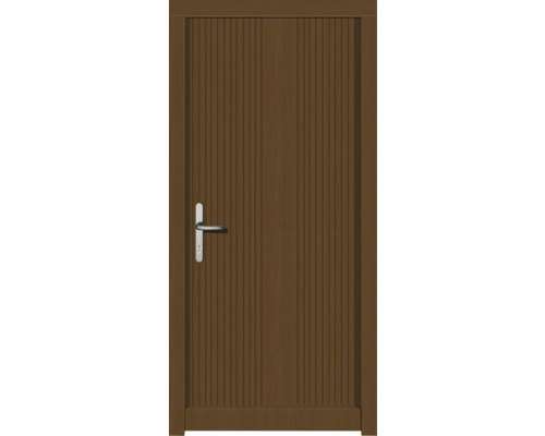 Haustür DW39 Kiefer/Eiche S52-Zeder 1100x2100 mm DIN Links (nach innen öffnend) Braune Innentür mit Griff
