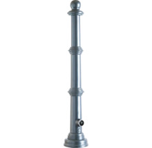 Alu-Stilpoller anthrazitgrau beschichtet (Eisenglimmer), ca. 900 mm Überflur, Aluminiumguß mit Stahlrohrkern ohne Öse