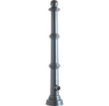 Alu-Stilpoller anthrazitgrau beschichtet (Eisenglimmer), ca. 900 mm Überflur, Aluminiumguß mit Stahlrohrkern