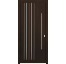 Haustür DW54 Kiefer/Eiche Nussbaum 1000x2100 mm DIN Rechts (nach innen öffnend)