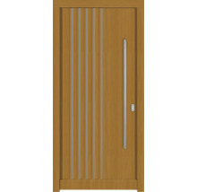 Haustür DW54 Kiefer/Eiche S22-Safran 1000x2100 mm DIN Rechts (nach innen öffnend)