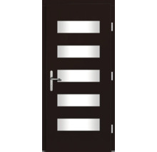 Haustür DW57 Kiefer/Eiche S80-Lapacho 1100x2100 mm DIN Rechts (nach innen öffnend)