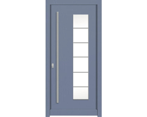 Haustür DW New Kiefer RAL 5014 taubenblau 1000x2100 mm DIN Links (nach innen öffnend) Haustür DW New Kiefer RAL 5014 taubenblau 1000x2100 mm DIN Links (nach innen öffnend)