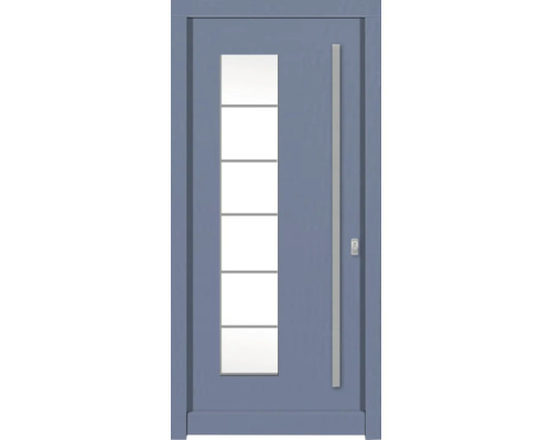 Haustür DW New Kiefer RAL 5014 taubenblau 1000x2100 mm DIN Rechts (nach innen öffnend) Haustür DW New Kiefer RAL 5014 taubenblau 1000x2100 mm DIN Rechts (nach innen öffnend)