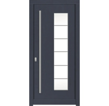 Haustür mit Glaseinsatz und Griff