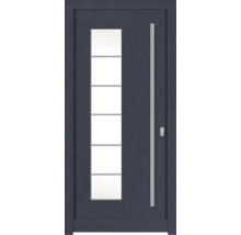 Haustür DW New Kiefer RAL 5011 stahlblau 1000x2100 mm DIN Rechts (nach innen öffnend)