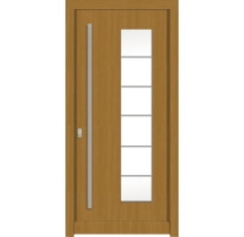 Haustür DW New Kiefer/Eiche S22-Safran 1000x2100 mm DIN Links (nach innen öffnend)