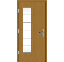 Haustür DW New Kiefer/Eiche S22-Safran 1000x2100 mm DIN Links (nach innen öffnend)