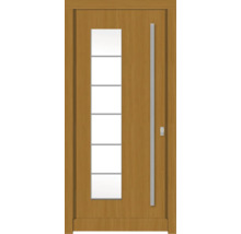 Haustür DW New Kiefer/Eiche S22-Safran 1000x2100 mm DIN Rechts (nach innen öffnend)