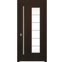 Haustür DW New Kiefer/Eiche Nussbaum 1000x2100 mm DIN Links (nach innen öffnend)
