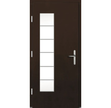 Haustür DW New Kiefer/Eiche Nussbaum 1000x2100 mm DIN Links (nach innen öffnend)