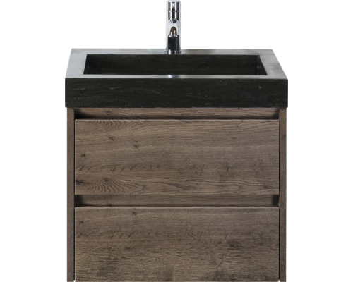 Waschtischunterschrank mit zwei Schubladen und Waschbecken