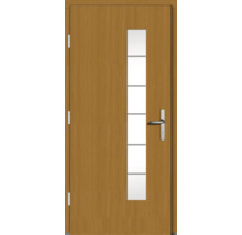 Haustür DW18 Kiefer/Eiche S22-Safran 1100x2100 mm DIN Links (nach innen öffnend)