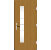 Haustür DW18 Kiefer/Eiche S22-Safran 1100x2100 mm DIN Rechts (nach innen öffnend)