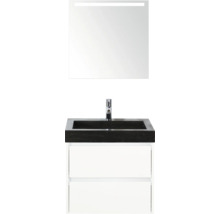 Waschtisch mit Spiegel und Beleuchtung für das Badezimmer