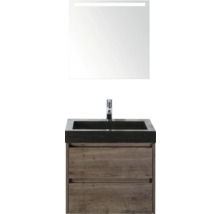 Waschbeckenunterschrank mit Spiegel und Beleuchtung für das Badezimmer