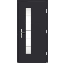 Haustür DW18 Kiefer RAL 7016 anthrazitgrau 1100x2100 mm DIN Rechts (nach innen öffnend)