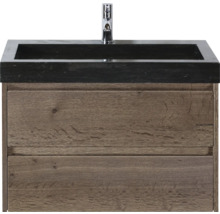 Waschtischunterschrank mit zwei Schubladen, Waschtisch und Armatur