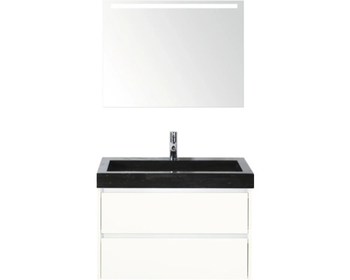 Waschtischkombination mit Spiegel und Unterschrank