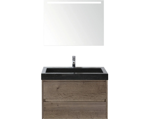 Waschtisch mit Spiegel und Unterschrank für das Badezimmer