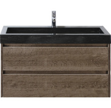 Waschtischunterschrank mit zwei Schubladen und Waschbecken