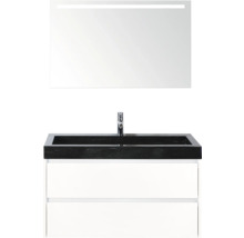 Waschtischkombination mit Spiegel und Unterschrank