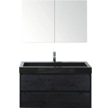 Waschtischkombination mit Spiegelschrank für Badezimmer