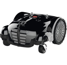 Schwarzer Mähroboter