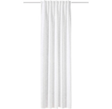 Weißer Vorhang an Gardinenstange