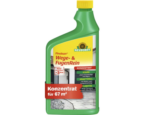 Finalsan Neudorff Algenvernichter Wege- und FugenRein Konzentrat 1 L Finalsan Wege- und FugenRein von Neudorff, ein Konzentrat zur Reinigung von Wegen und Fugen auf 67 Quadratmetern