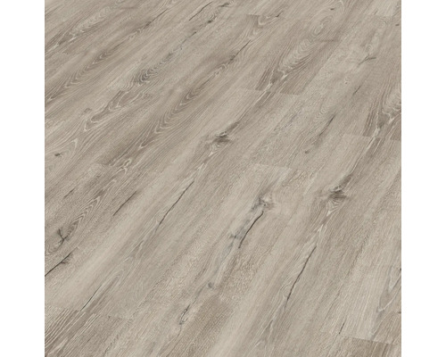 Detailaufnahme von Laminatboden in Holzoptik