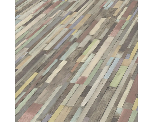Laminat Nature Sense Dimas Wood bunt Kernholz Schiffsboden 1292 x 193 x 7 mm Bodenbelag mit Holzoptik