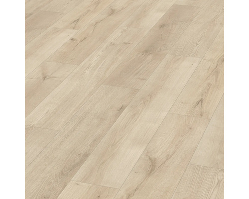 Laminat Nature Sense Lausanne Eiche hell Landhausdiele 1292 x 193 x 10 mm Heller Laminatboden in Holzoptik für Innenräume.