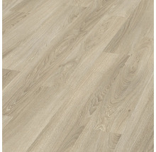 Nahaufnahme von hellem Laminatboden mit Holzmaserung