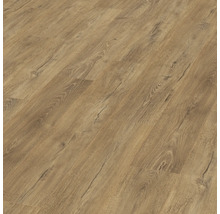 Nahaufnahme eines Laminatbodens mit Holzoptik