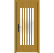 Haustür DW25 Kiefer/Eiche S12-Honig 1000x2100 mm DIN Links (nach innen öffnend)